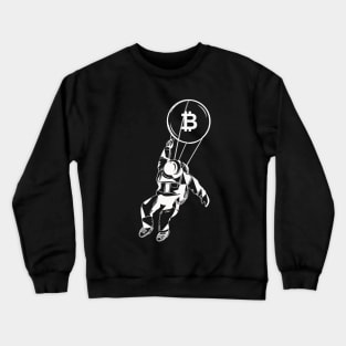 Fly to the moon (white) Crewneck Sweatshirt